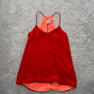 Express Red and Coral Tank Top